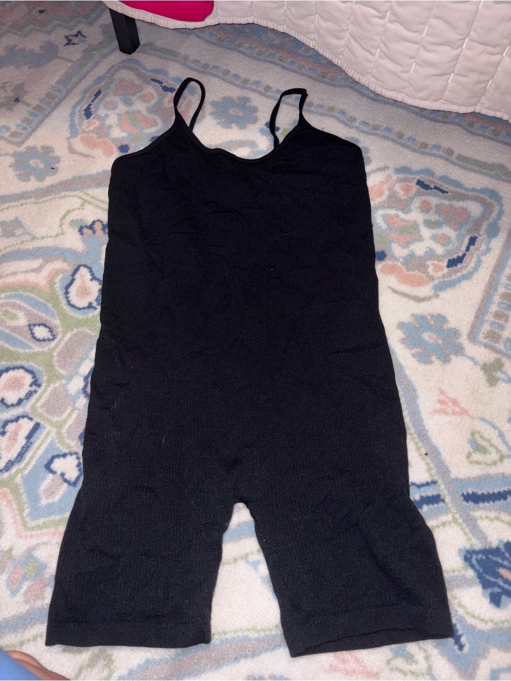 Mono B Black Ribbed Tank Jumpsuit